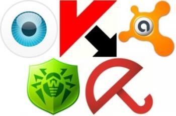   ESET NOD32, Kaspersky, Avast, Dr.Web, Avira, Norton  3 