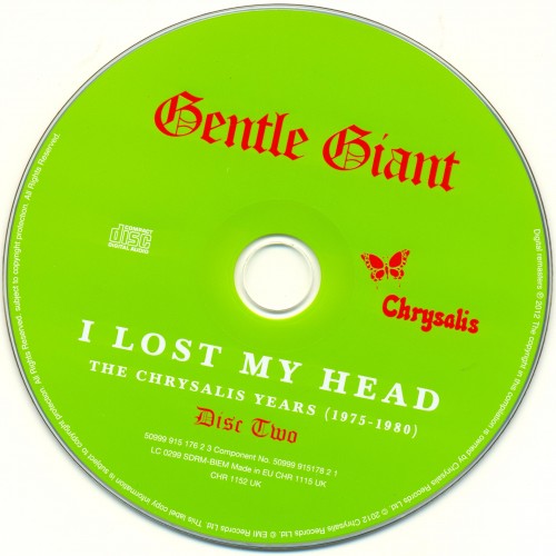 Gentle Giant - I Lost My Head: The Chrysalis Years 1975-1980 