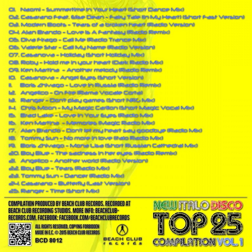 VA - New Italo Disco Top 25 Compilation Vol. 1 